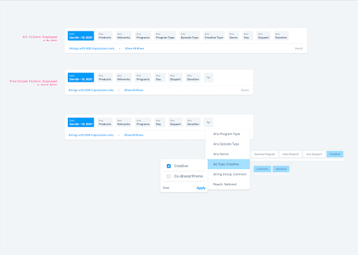 Filter system explorations